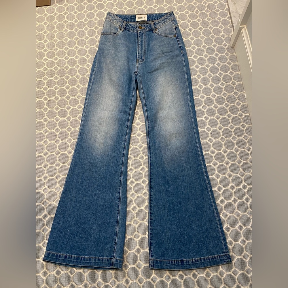 Rolla’s high rise flare jeans BRAND NEW
